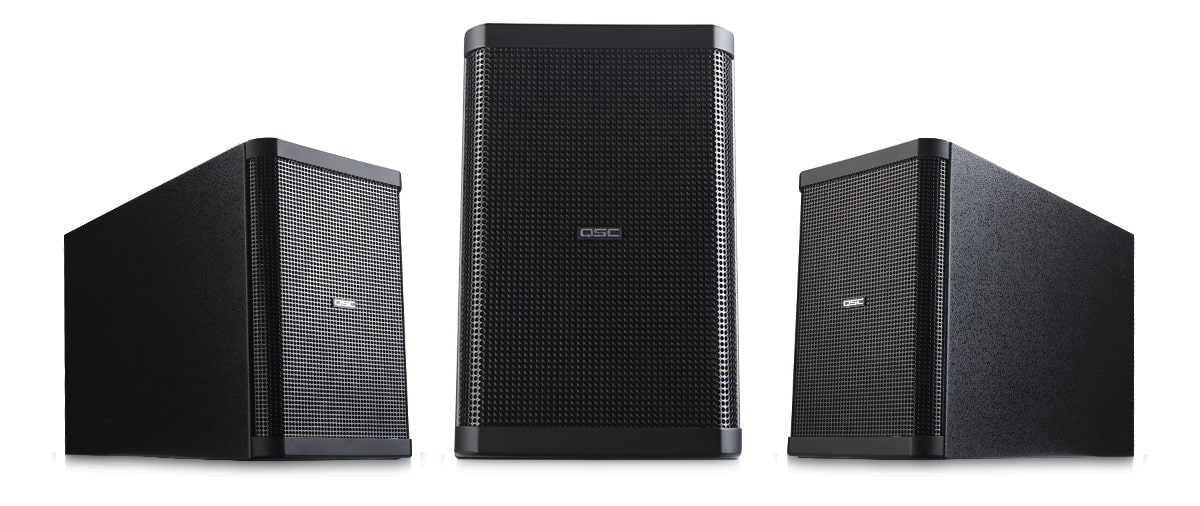 Qsc ad-S28TW-Bk subwoofer de 8 pulgadas de 250w